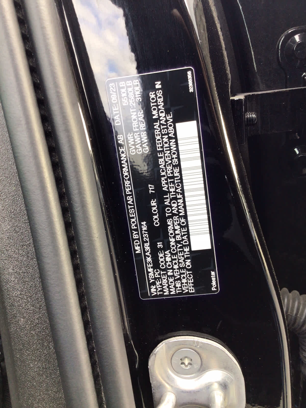 2024 POLESTAR 2 4DR SING MOTR LON